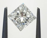GIA Certified Princess Cut Natural Loose Diamond 1.07 Carats F Color VS1 Clarity