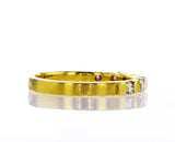 Diamond Wedding Band Women's 14k Yellow Gold Natural Round Cut 0.32 CTW G SI1