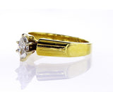 14k Yellow Gold Ring Marquise Cut Diamond Solitaire Engagement Ring F VS2