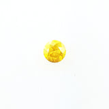 Natural Round Brilliant Loose Diamond Fancy Vivid Yellow 0.41 Carats I1 Clarity
