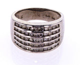Natural Diamond Ring Round Cut 14k White Gold 1.00 CTW G-H Color SI Clarity