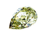GIA Certified Rare Natural Fancy Green Pear Cut Diamond 2.37 Ct SI2 Clarity