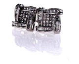 Diamond Studs Earrings 14k Gold Screw Back Natural Princess Cut 2 CTW G SI1