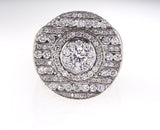 7CT Men Pinky Diamond Ring 14K White Gold Natural Unique Design Size 11