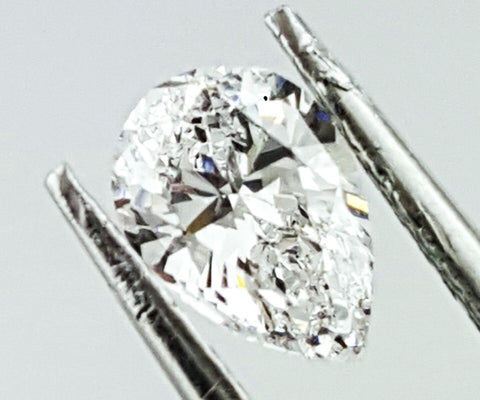GIA Certified Natural Pear Cut Loose Diamond 0.71 Carats D Color SI1 Clarity