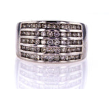 Natural Diamond Ring Round Cut 14k White Gold 1.00 CTW G-H Color SI Clarity