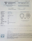 IGI Certified Rare Fancy Intense Yellow Canary Pear Cut Diamond 0.32 Carat VS1
