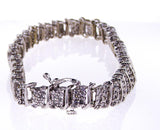 Certified Classic White Gold 3 CT Natural Round Cut Diamond Tennis Bracelet