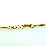 Women's 14k Yellow Gold Natural Estate Diamond & Colombian Emerald Necklace