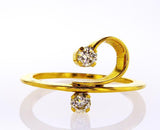 Diamond Ring Natural Round Cut 0.28 CTW F Color SI1 Clarity SIZE 6.25