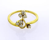 Natural Round Cut Diamond Engagement Ring 0.29 Carats G Color VS1 Clarity