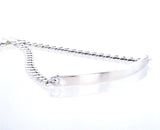 Personalized 100% Sterling Silver Curb CHAIN ID BRACELET Free Custom Engraving