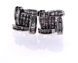 Diamond Studs Earrings 14k Gold Screw Back Natural Princess Cut 2 CTW G SI1