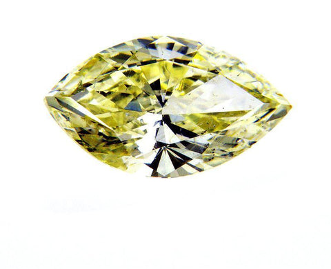 Natural Marquise Cut Loose Diamond 1.51 Carats Fancy Yellow Color SI1 Clarity