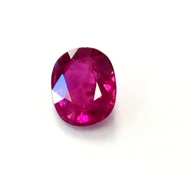 GIA Certified Oval Cut Natural Loose Transparent Corundum Red Ruby