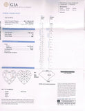 GIA Certified Heart Cut Natural Diamond Engagement Ring 1.37 Ct G Color SI2