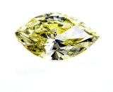 Natural Marquise Cut Loose Diamond 1.51 Carats Fancy Yellow Color SI1 Clarity