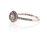 Certified Round Cut 14k White Gold Diamond Engagement Ring 0.80 CTW G Color SI1