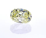 Natural Oval Cut GIA Loose Diamond GIA 3.01 Carat Light Yellow Color VS1