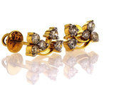 14k Yellow Gold Natural Round Cut Diamond Earrings 0.92 CTW G-H Color SI3