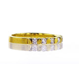 Diamond Wedding Band Women's 14k Yellow Gold Natural Round Cut 0.32 CTW G SI1