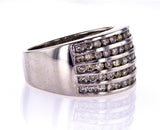 Natural Diamond Ring Round Cut 14k White Gold 1.00 CTW G-H Color SI Clarity