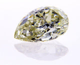 GIA Certified Pear Cut Loose Diamond 1.37 CT Rare Fancy Light Green Yellow SI1