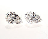 GIA Certified Natural Pear Cut Diamonds Matched Pair 1.53 CTW for Diamond Studs