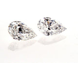 GIA Certified Natural Pear Cut Diamonds Matched Pair 1.53 CTW for Diamond Studs