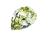 GIA Certified Rare Natural Fancy Green Pear Cut Diamond 2.37 Ct SI2 Clarity