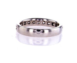 Women's 14k White Gold Natural Round Cut Diamonds Wedding Band 0.77 Ct G-H VS
