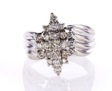 Beautiful Estate Ring 1 3/4 CTW Certified White Gold Round Brilliant Diamonds