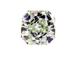 GIA Certified Radiant Cut Rare Fancy Yellow Green Loose Diamond VS2 1.74 cts