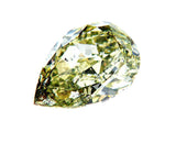 GIA Certified Rare Natural Fancy Green Pear Cut Diamond 2.37 Ct SI2 Clarity