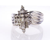 Beautiful Estate Ring 1 3/4 CTW Certified White Gold Round Brilliant Diamonds