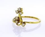 Natural Round Cut Diamond Engagement Ring 0.29 Carats G Color VS1 Clarity
