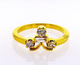 Natural Round Cut Diamond Engagement Ring 0.37 Carats G Color VS1 Clarity