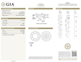 Yellow Gold Screw Back Natural Round Cut GIA Diamond Studs Earrings 2.43 CT IF