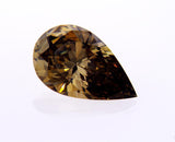 Natural Pear Cut Chocolate Colored Loose DIamond 1.69 Carats SI1 Clarity