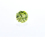 GIA Certified Natural Fancy INTESE Green Yellow Round Cut Diamond 0.27ct