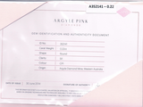 GIA Argyle Certified Natural Round Cut Fancy Orangey Pink Diamond 0.22 CT SI1