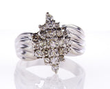 Beautiful Estate Ring 1 3/4 CTW Certified White Gold Round Brilliant Diamonds