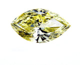 Natural Marquise Cut Loose Diamond 1.51 Carats Fancy Yellow Color SI1 Clarity