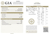 GIA Certified Natural Round Cut Loose Diamond 0.74 Ct L Color VVS2 Clarity