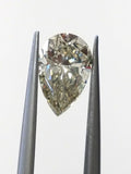 Pear Cut 100% Natural Loose Diamond GIA Certified Fancy Green-Yellow 1.18 Ct