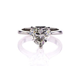 GIA Certified Heart Cut Natural Diamond Solitaire Engagement Ring 2.50 Ct I SI2