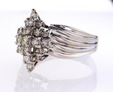 Beautiful Estate Ring 1 3/4 CTW Certified White Gold Round Brilliant Diamonds