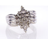 Beautiful Estate Ring 1 3/4 CTW Certified White Gold Round Brilliant Diamonds