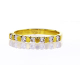 Diamond Wedding Band Women's 14k Yellow Gold Natural Round Cut 0.32 CTW G SI1