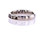 Women's 14k White Gold Natural Round Cut Diamonds Wedding Band 0.77 Ct G-H VS